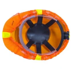 Occunomix Hat Covers: High-Visibility V896 R O Orange Hard Hat Cover