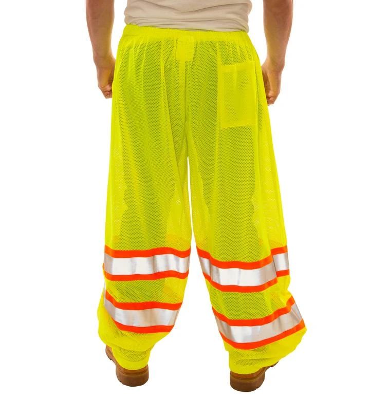 Tingley Pants: Unisex P70032 Yellow Orange Job Sight Two Tone Mesh Pants