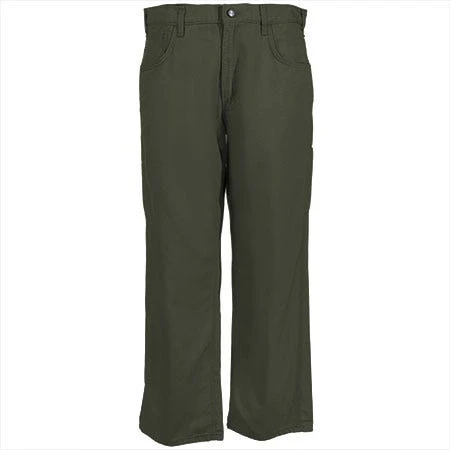 Carhartt Jeans: Men's Moss Flame Resistant Loose Fit Canvas Jeans FRB159 MOS - Image 2