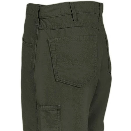 Carhartt Jeans: Men's Moss Flame Resistant Loose Fit Canvas Jeans FRB159 MOS - Image 3