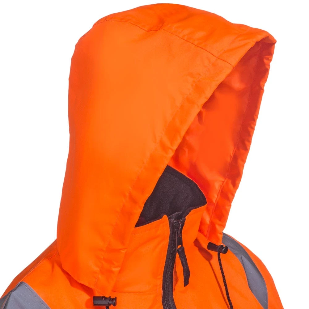 Radians Jackets: Men's SJ110B 3ZOS High-Visibility Safety Zip-Out Hooded Safety Jacket - Image 4