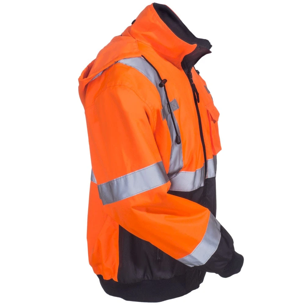 Radians Jackets: Men's SJ110B 3ZOS High-Visibility Safety Zip-Out Hooded Safety Jacket - Image 5
