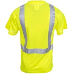 Radians Shirts: Unisex ST11 2PGS High Visibility Green Safety Mesh Shirt