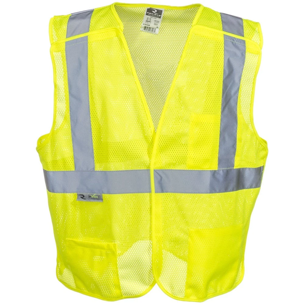 Radians Vests: Unisex SV4 GM High Visibility Green Class 2 Breakaway Safety Vest - Image 2