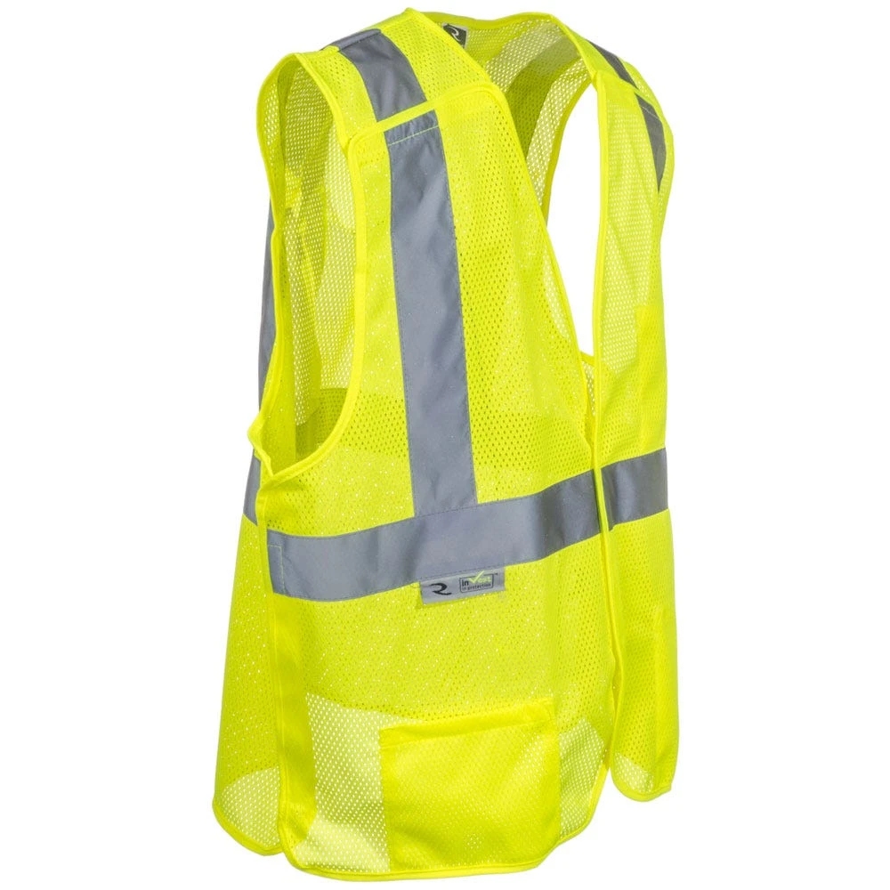 Radians Vests: Unisex SV4 GM High Visibility Green Class 2 Breakaway Safety Vest - Image 3