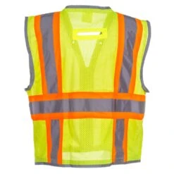 Radians Vests: Unisex High Visibility SV6H G Green ANSI Class 2 Pocketed Vest