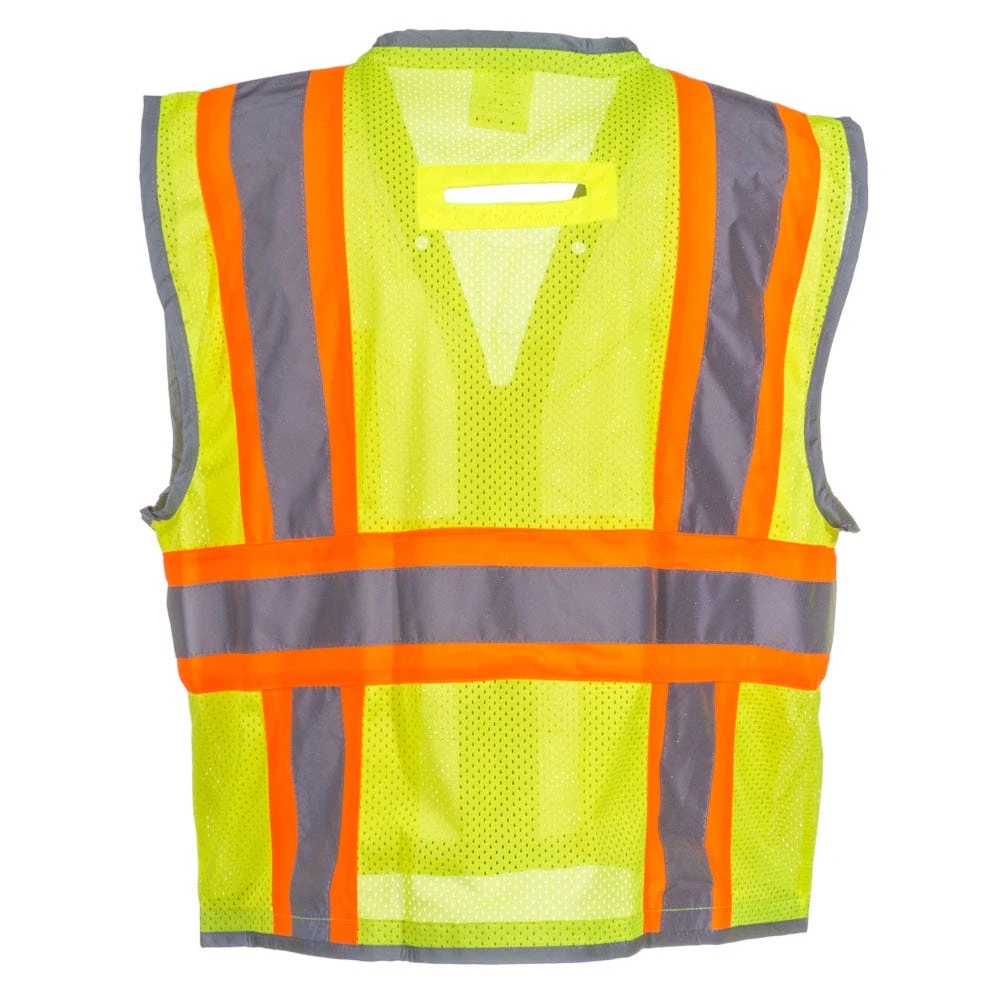 Radians Vests: Unisex High Visibility SV6H G Green ANSI Class 2 Pocketed Vest
