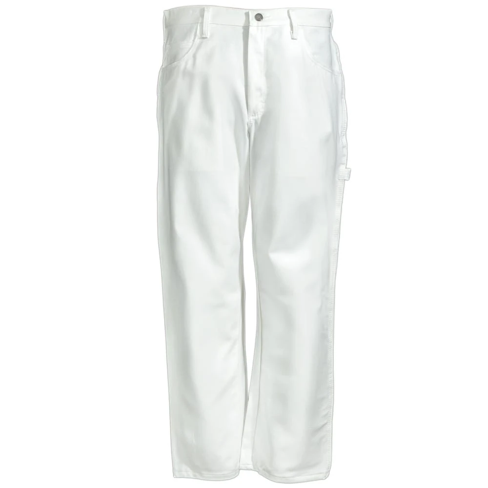 Red Kap Pants: Men's PC80 WH White Painter Dungaree Work Pants - Image 2