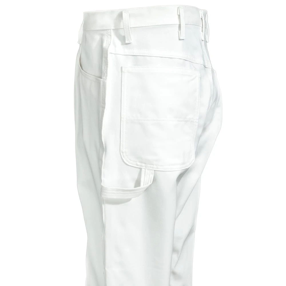 Red Kap Pants: Men's PC80 WH White Painter Dungaree Work Pants - Image 3