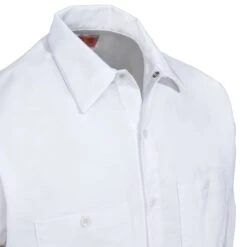 Red Kap Shirts: Men's SP14 WH White Long-Sleeve Industrial Work Shirt