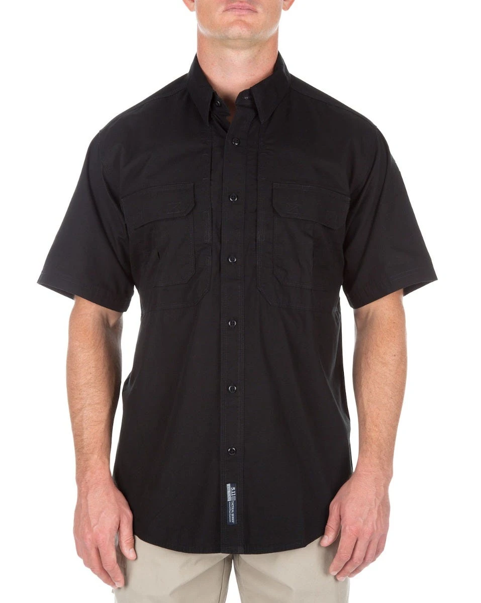 5.11 Tactical Shirts: Black Cotton Canvas Work Shirt 71152 019 - Image 3