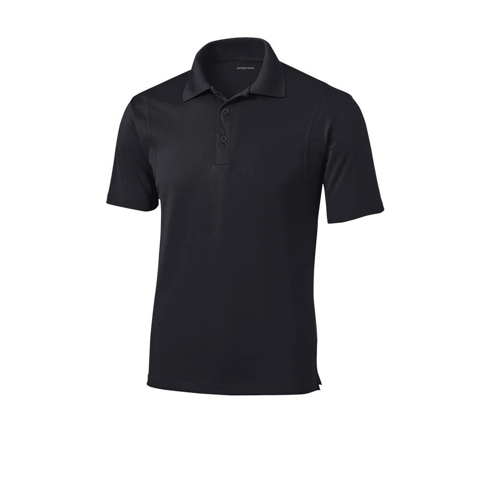 Sport-Tek Shirts: Men's ST650 BLK Black Moisture-Wicking Micropique Polo Shirt - Image 4