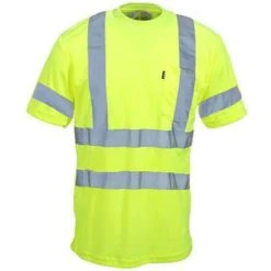 Key Shirts: Men's 828 39 High-Visibility Yellow Pocket T-Shirt