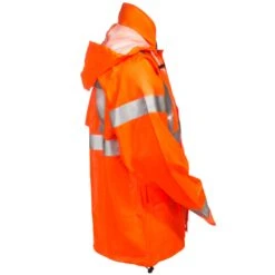 Tingley Jackets: Men's J44129 Orange High Vis FR Waterproof Eclipse Work Jacket