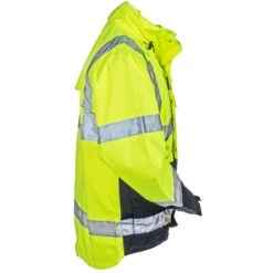 Tingley Jackets: Men's Yellow-Green High-Visibility J24122 Waterproof Jacket
