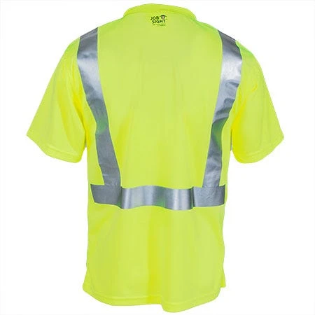Tingley Shirts: Men's Lime Hi-Vis S75022 Short-Sleeve Tee Shirt - Image 2