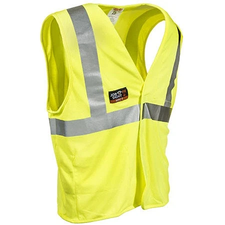 Tingley Vests: Men's High-Visibility FR V81622 Reflective Lime Safety Vest - Image 2