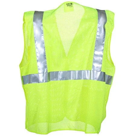 Tingley Vests: Unisex High-Visibility V70522 Lime 5-Point Breakaway Vest - Image 3