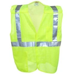 Tingley Vests: Unisex High-Visibility V70522 Lime 5-Point Breakaway Vest