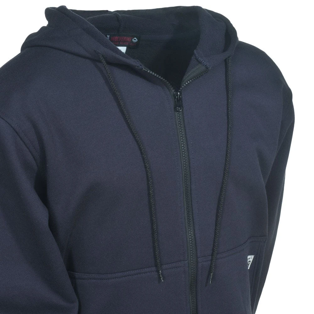 Wolverine Sweatshirts: Men's W1203310 417 Flame-Resistant Hooded FireZerO Sweatshirt - Image 2