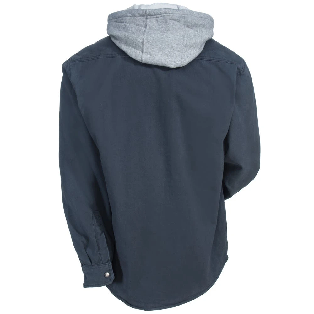 Wolverine Shirts: Men's W1203890 045 Grey Overman Hooded Shirt Jacket