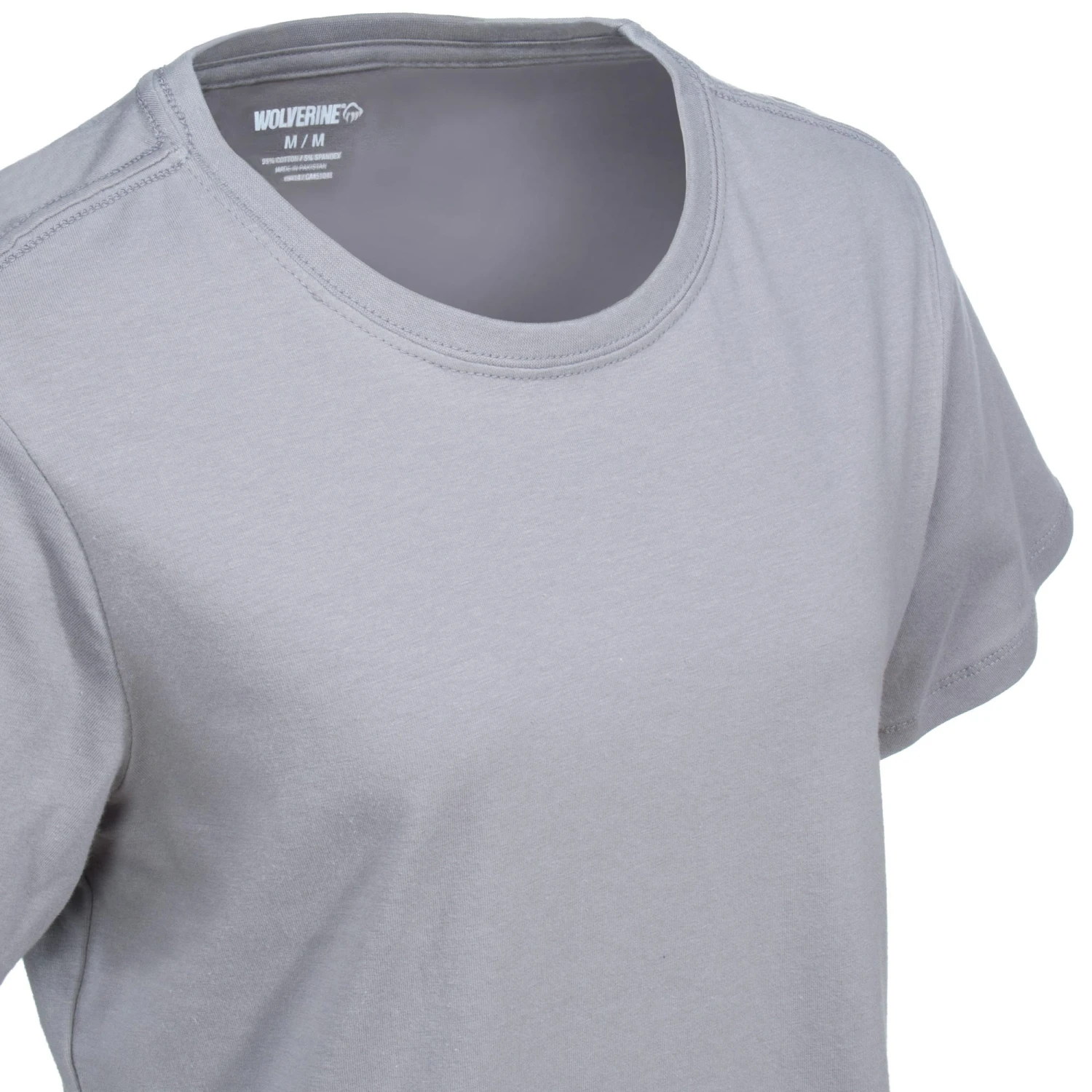 Wolverine Apparel Shirts: Women's W1204570 028 Grey Short Sleeve Lena Tee Shirt - Image 2