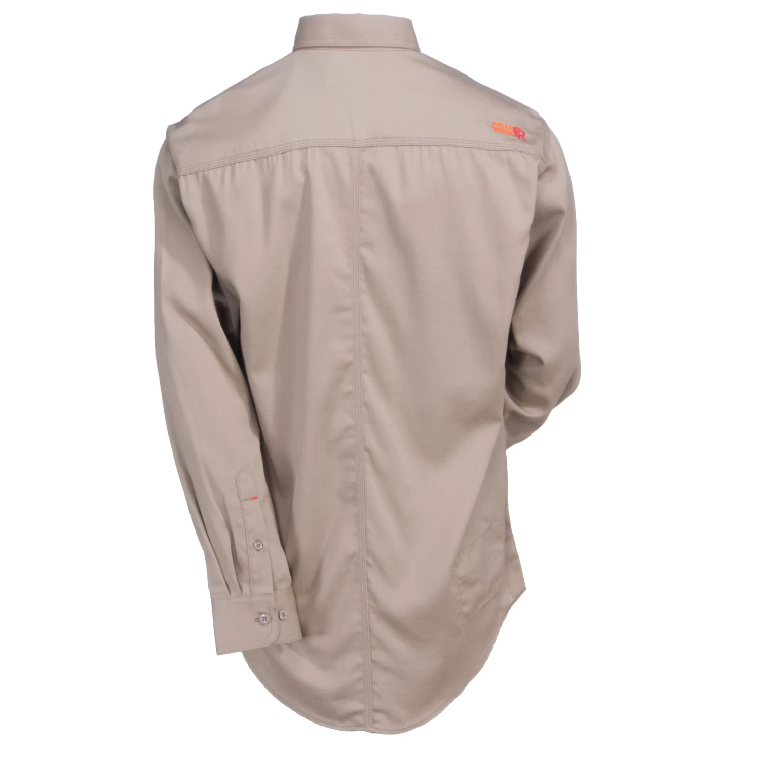 Ariat Work FR Shirts: Men's 10012251 Flame-Resistant Khaki Solid Button-Down Work Shirt - Image 2