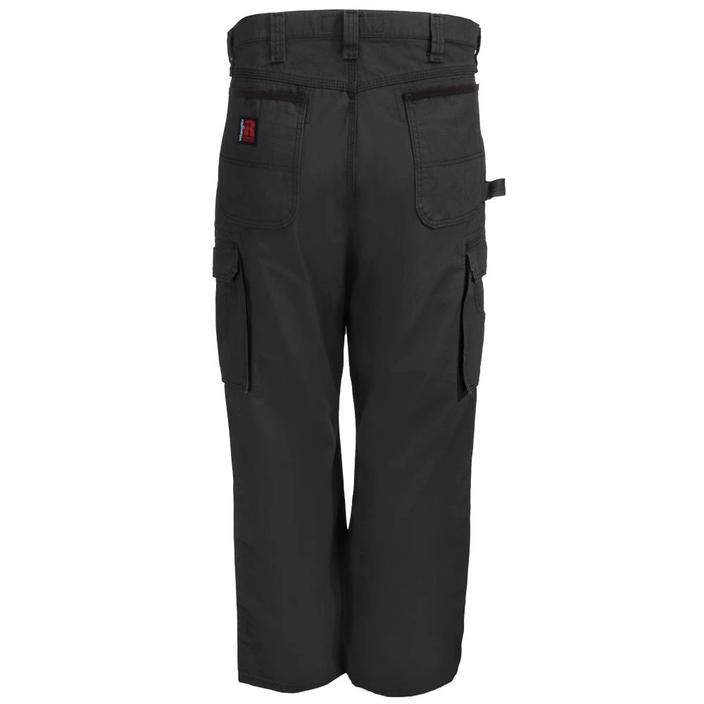 Wrangler Riggs Pants: Men's 3W060 BL Black Ripstop Ranger Pants - Image 4